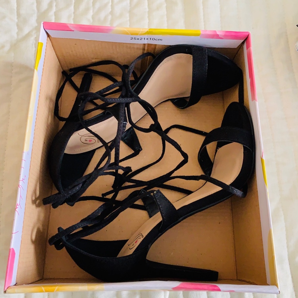 Lace up heels